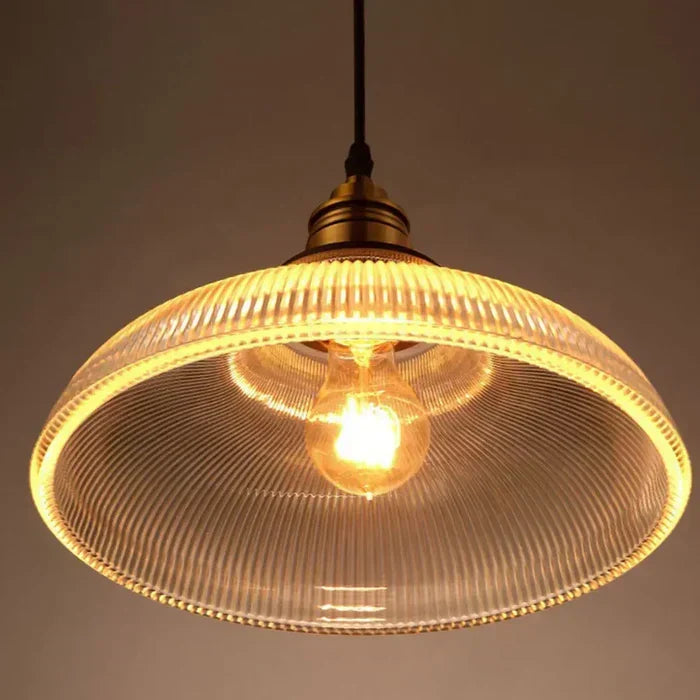 Glazen Hanglamp Met LED Verlichting