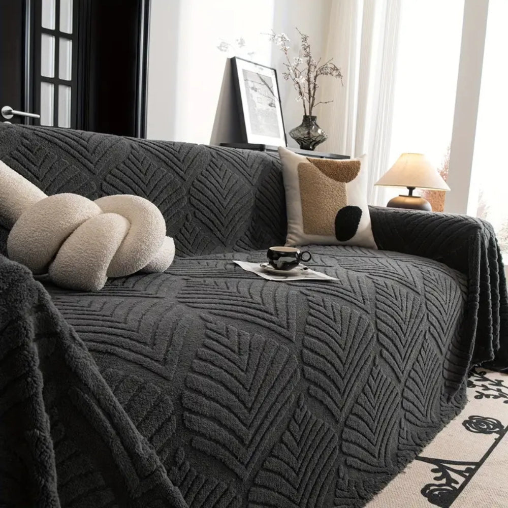 Herringbone fleece bankhoes
