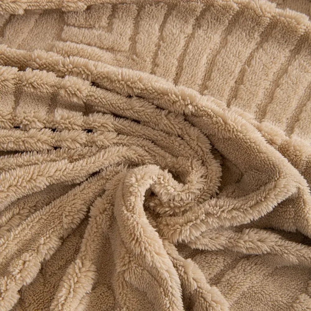 Herringbone fleece bankhoes
