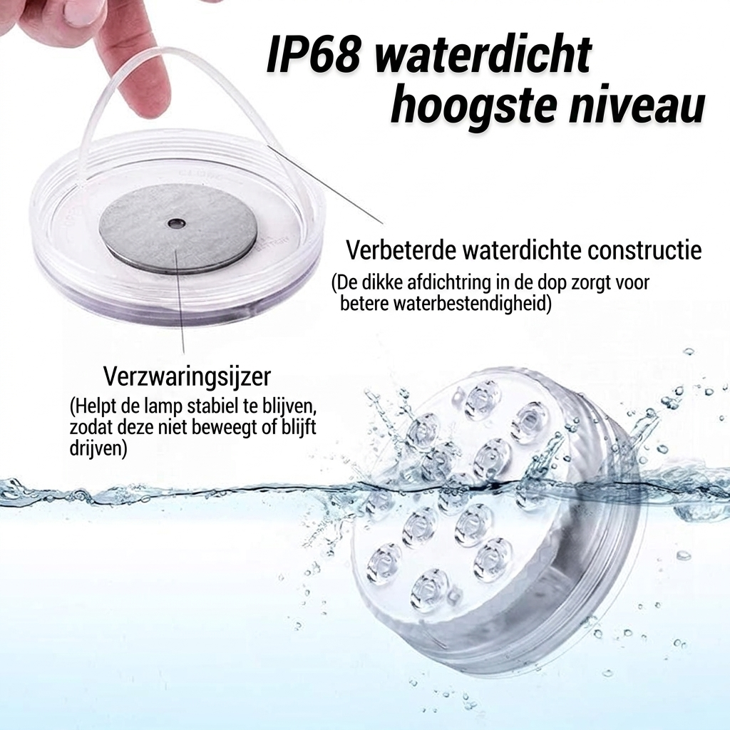 Waterdichte LED RGB zwembadlamp