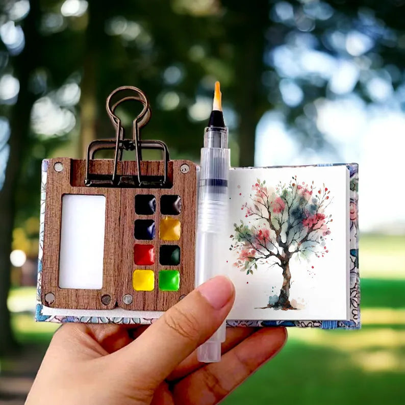 Draagbare Mini Aquarelpalet Set