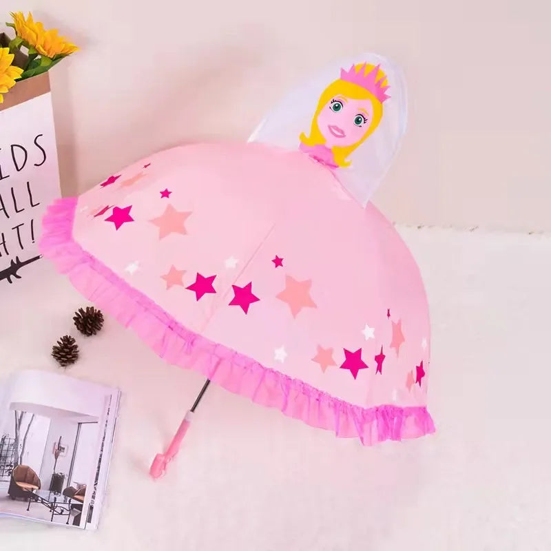 Kleurrijke kinderparaplu met dierenprint
