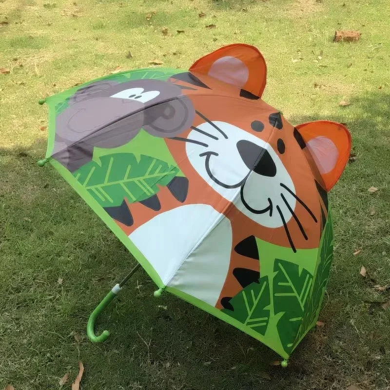 Kleurrijke kinderparaplu met dierenprint
