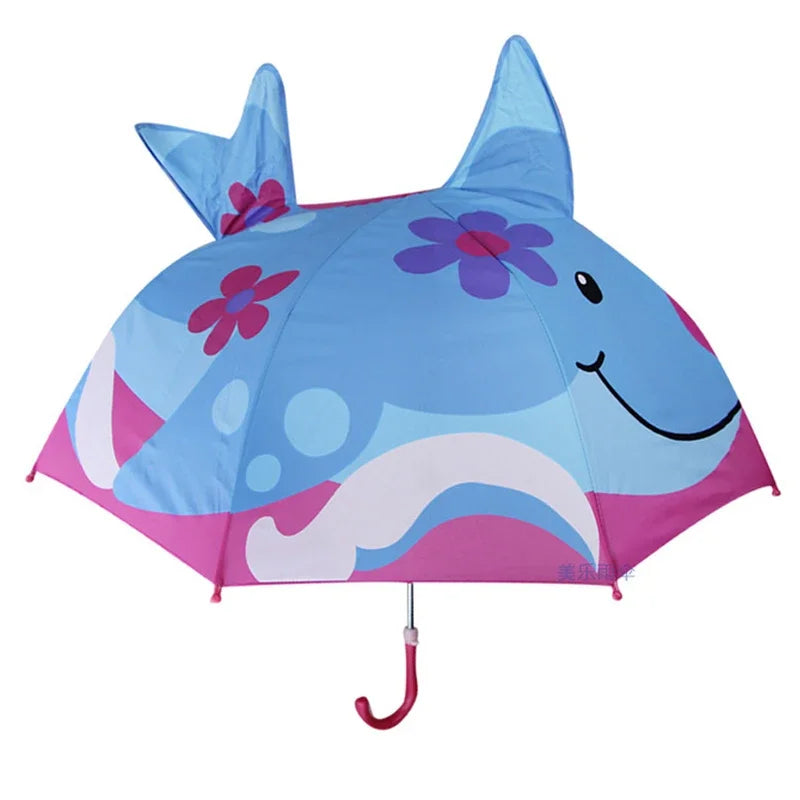 Kleurrijke kinderparaplu met dierenprint