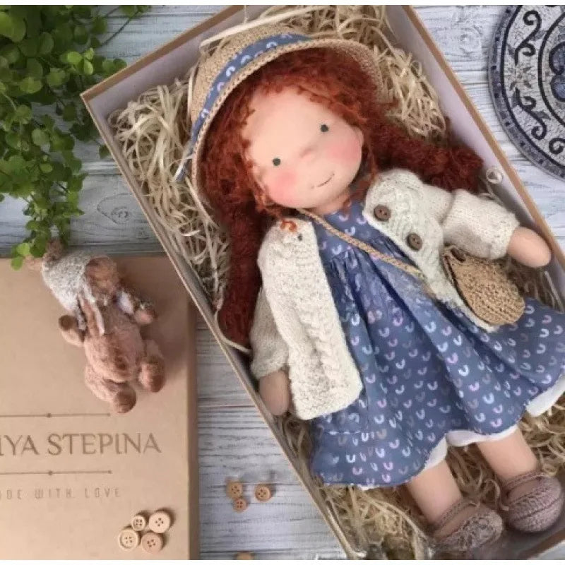 Mila Waldorfstijl Katoenen Knuffelpop