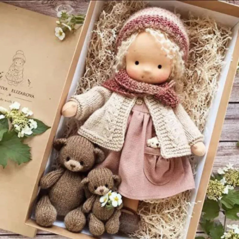 Mila Waldorfstijl Katoenen Knuffelpop