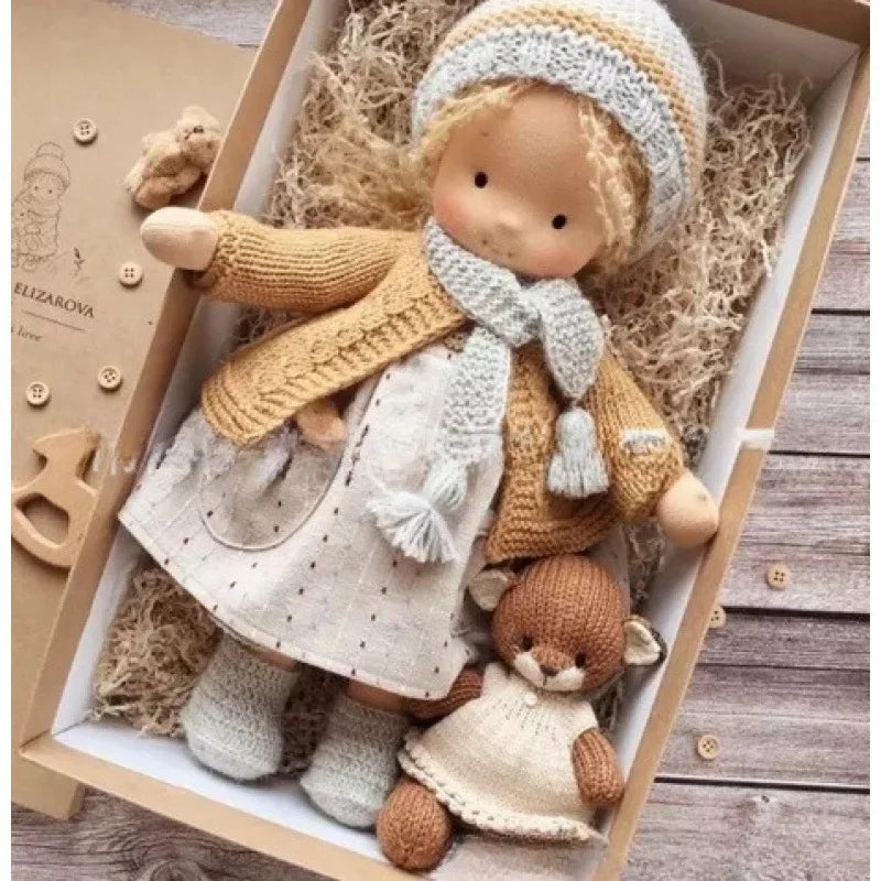 Mila Waldorfstijl Katoenen Knuffelpop