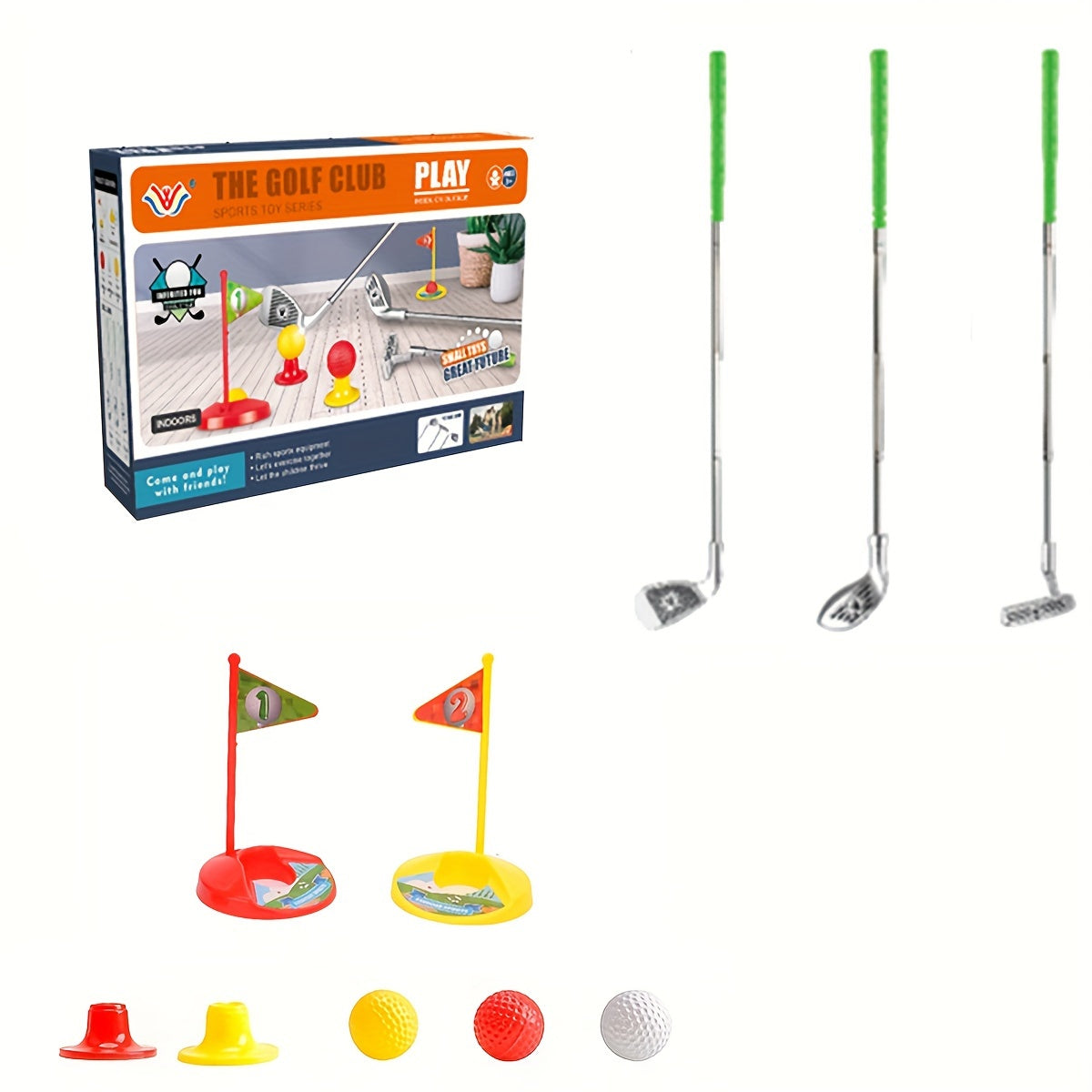 Kinderen Golfset Met Verstelbare Clubs