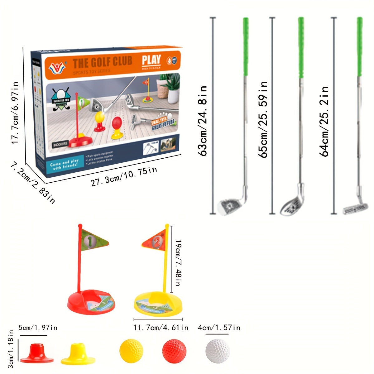 Kinderen Golfset Met Verstelbare Clubs