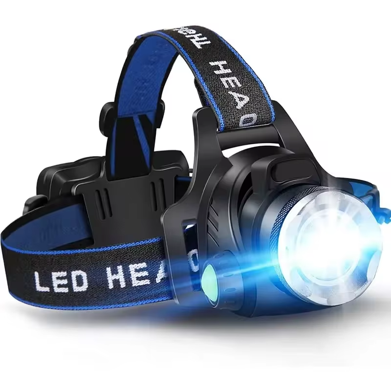 Oplaadbare LED-koplamp met zoom