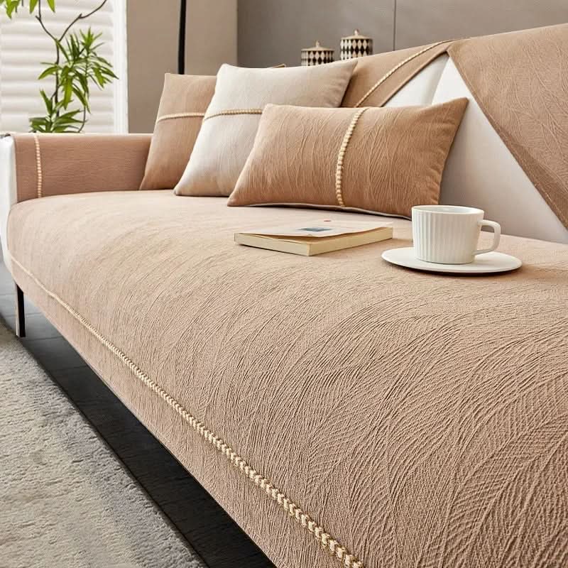 Antislip Sofahoes met Linnenlook