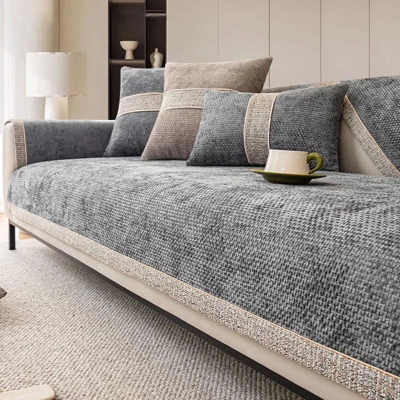 Antislip Sofahoes met Linnenlook