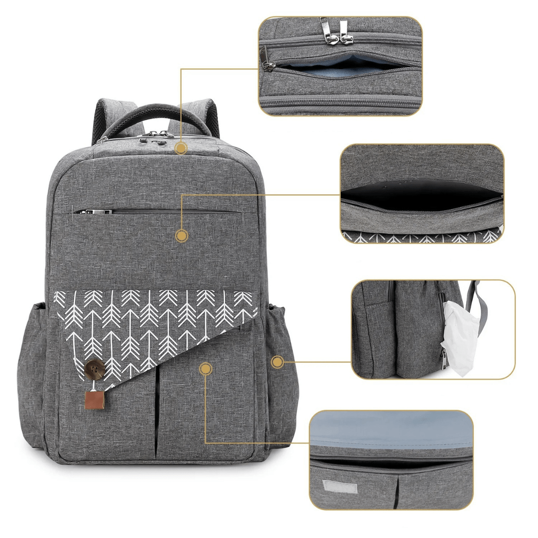 CarryMosaic Luierrugzak met XL-Opening