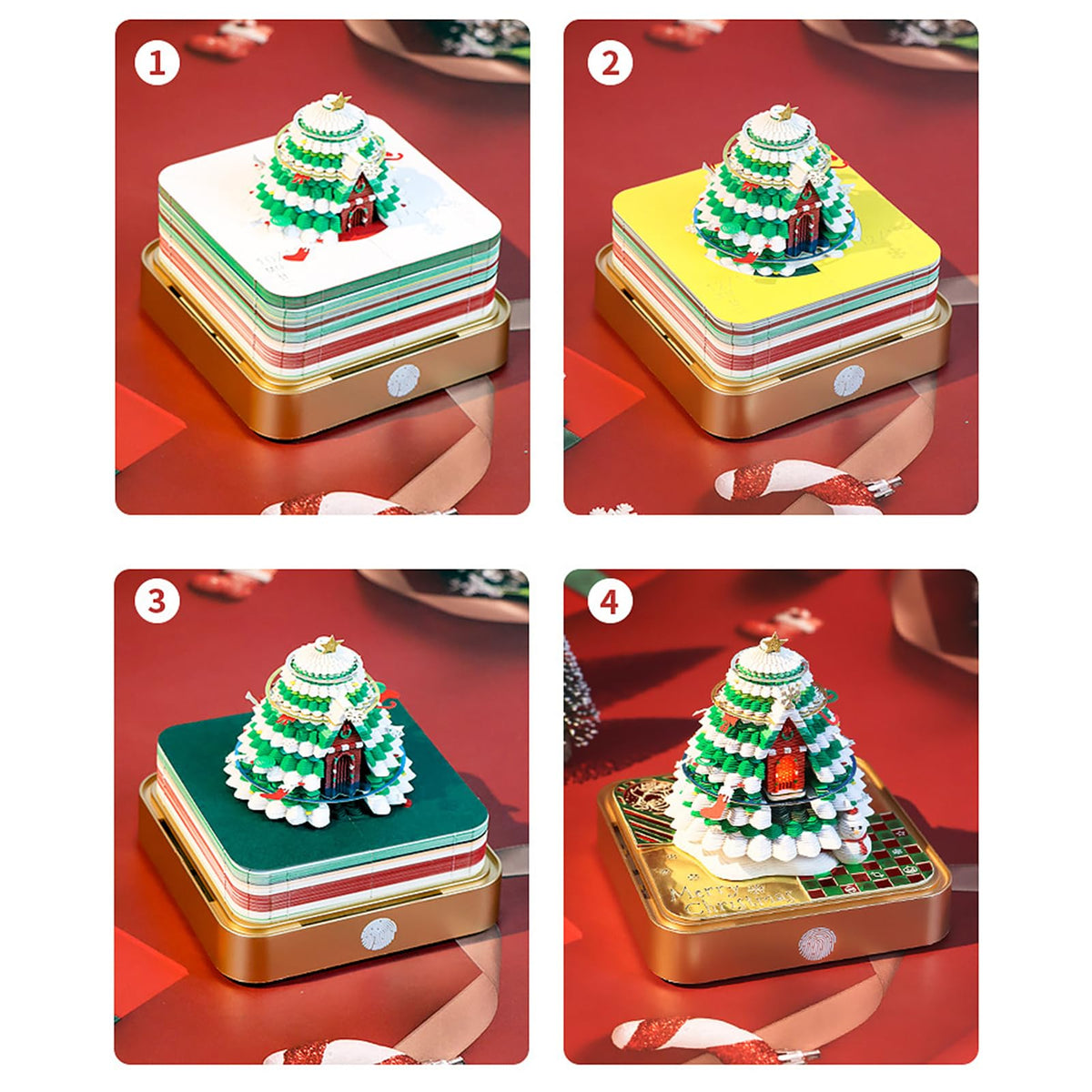 Magische Kalender 2026 3D-Kerstboom met Verlichting