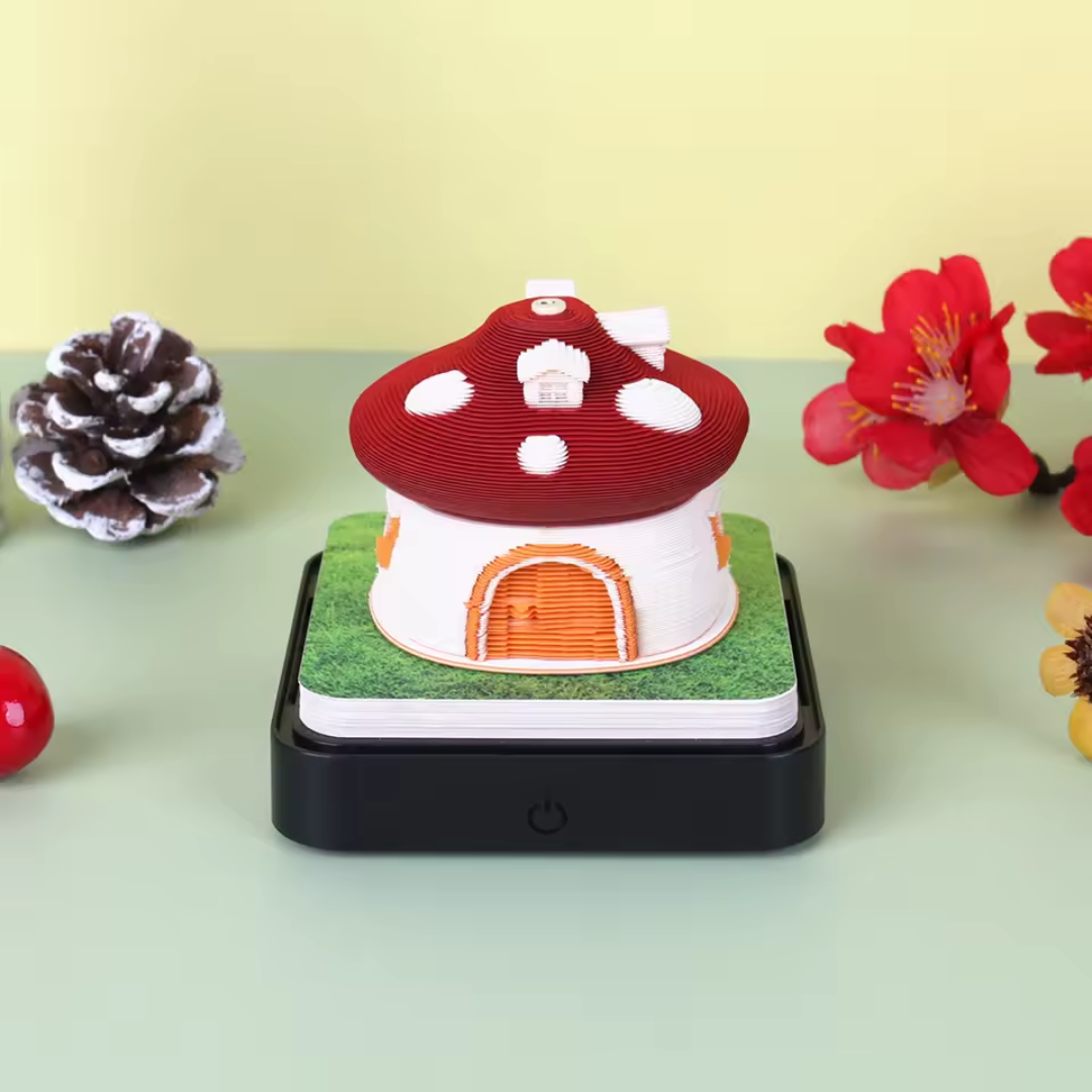 Magische 3D-bureaukalender met verlichting