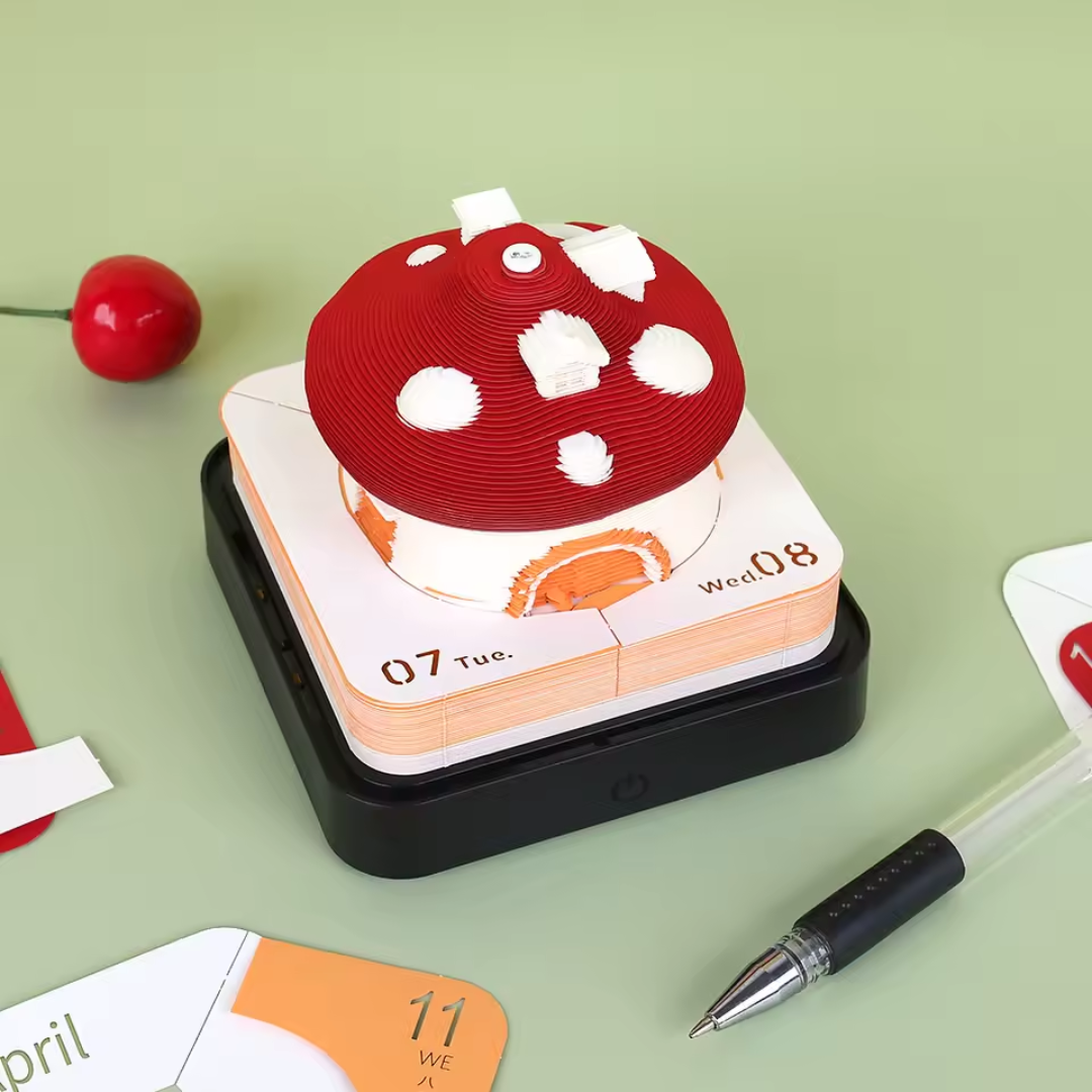 Magische 3D-bureaukalender met verlichting