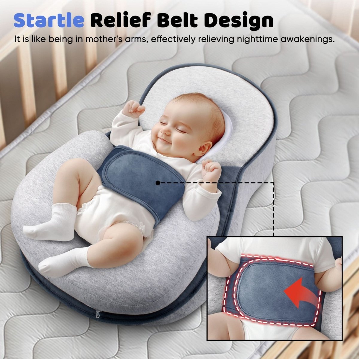 Ergonomisch Baby Slaapkussen