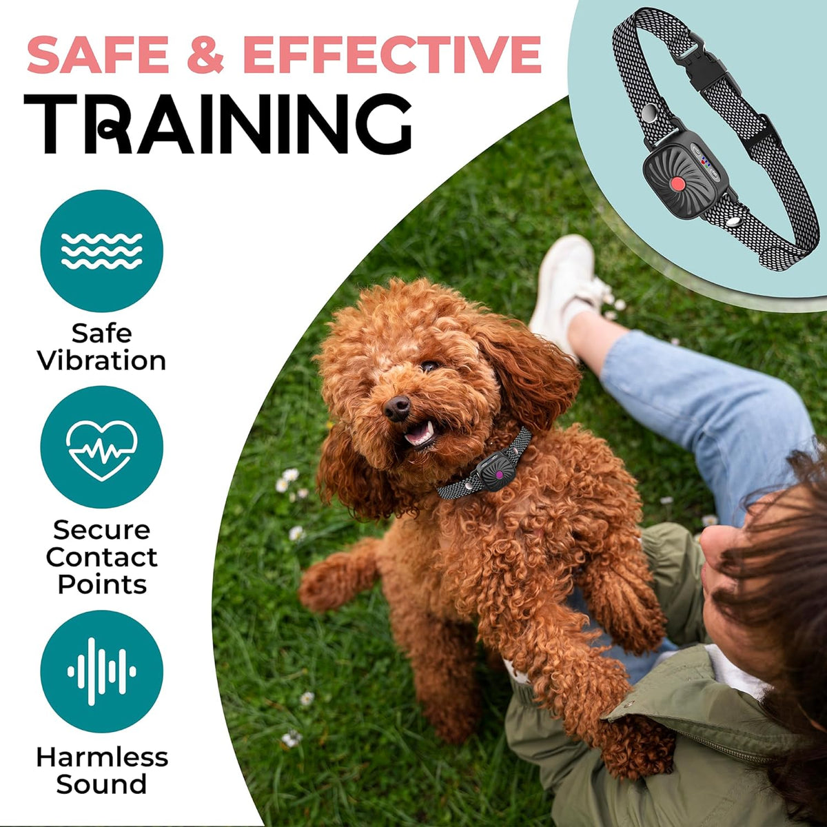 Anti-blaf Halsband voor Kleine Honden