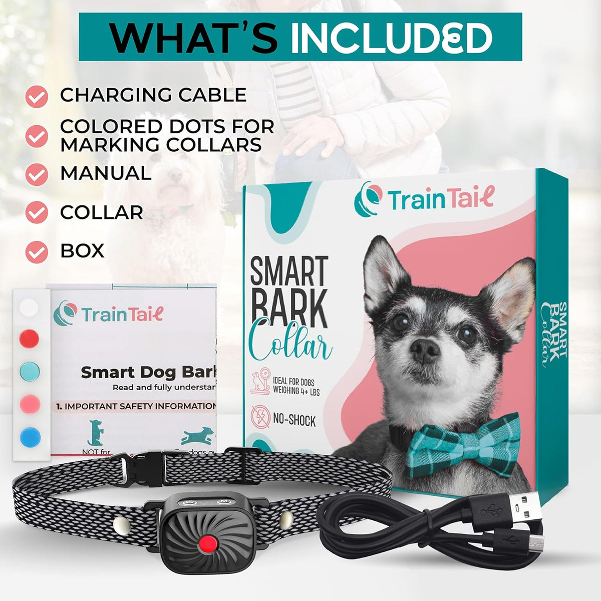 Anti-blaf Halsband voor Kleine Honden