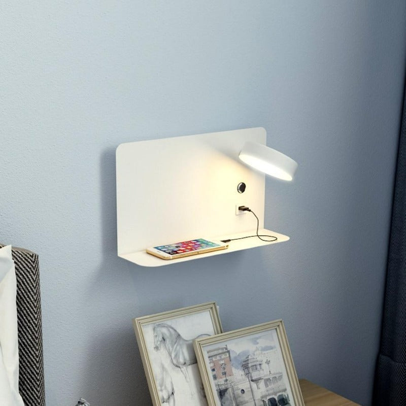 Moderne LED Wandlamp Met USB-Oplaadpoort