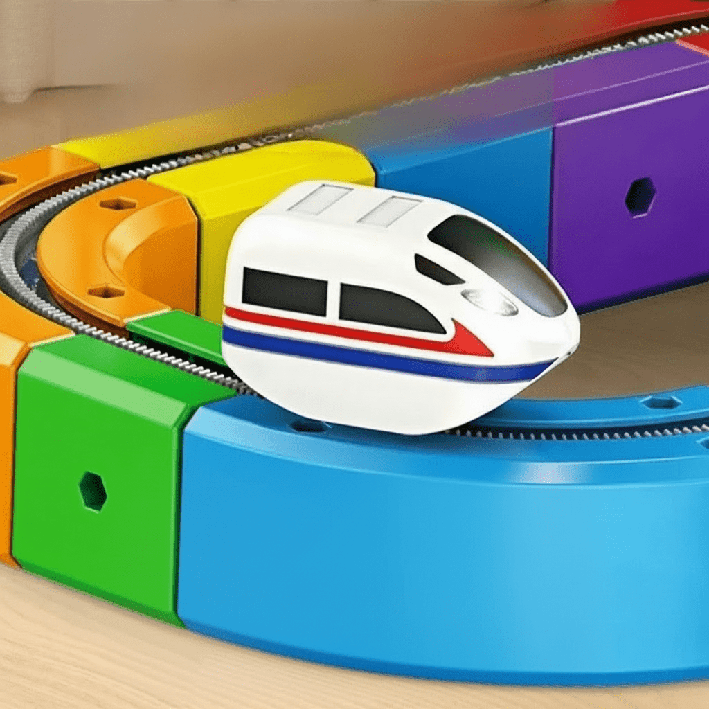 3D Spoorbouwset met Oplaadbare Locomotief