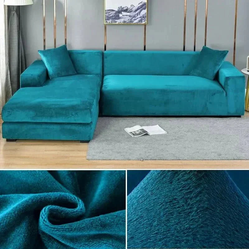 Elastische Fluwelen Bankhoes