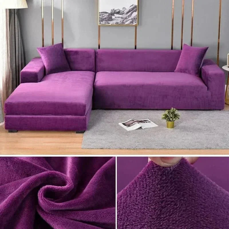 Elastische Fluwelen Bankhoes