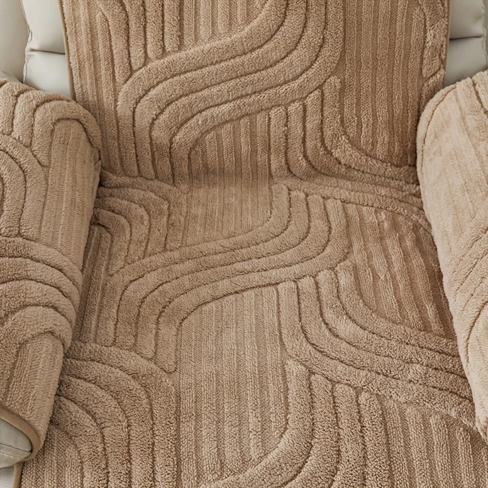 Pluche verdikte antislip relaxfauteuil hoes