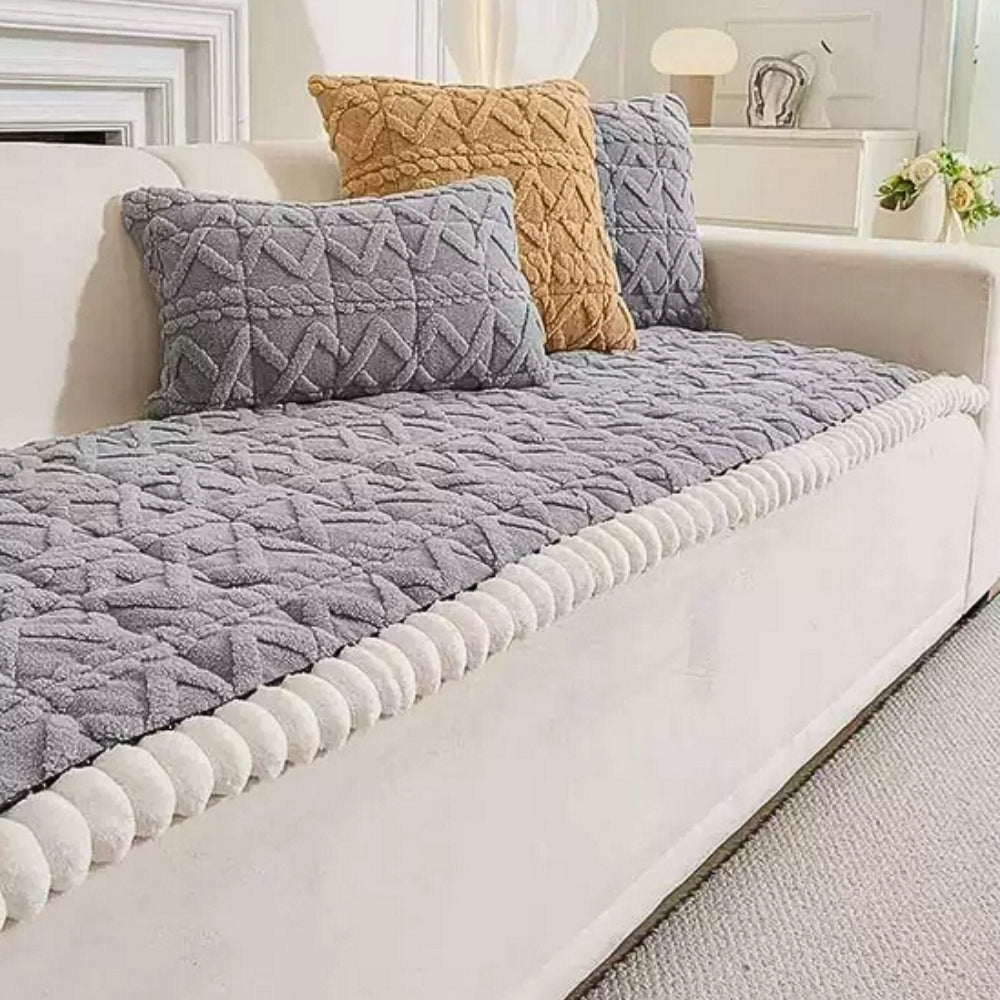 Sherpa Pluche Sofa Beschermhoes