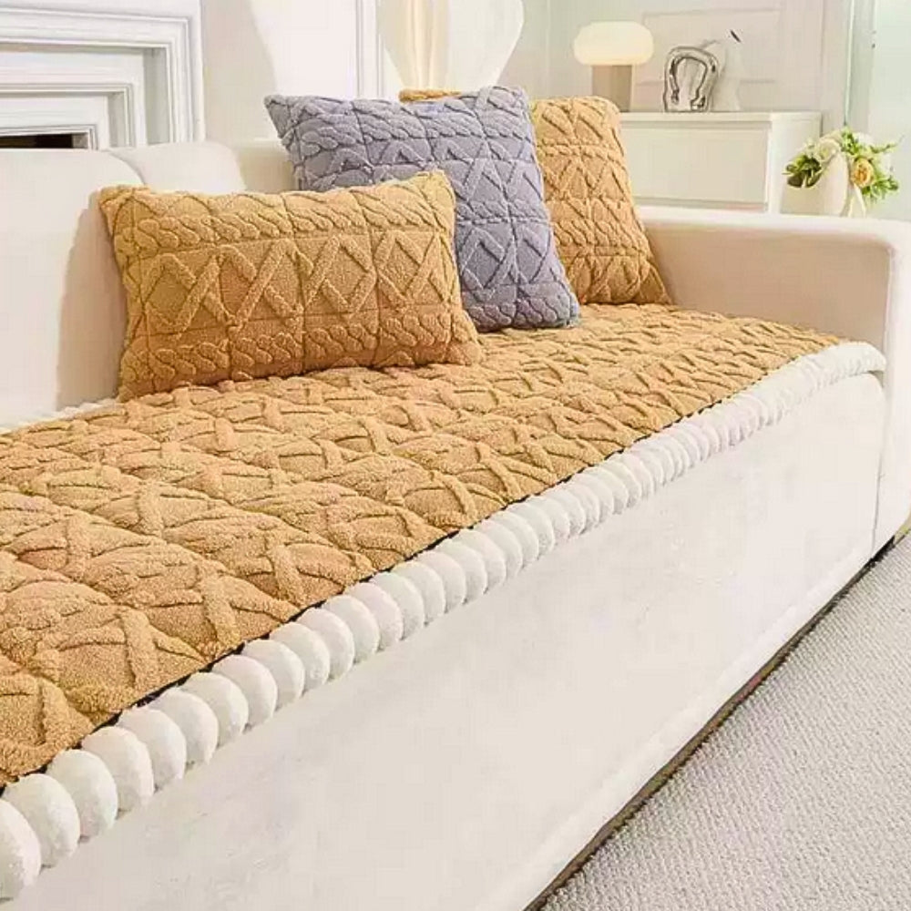 Sherpa Pluche Sofa Beschermhoes