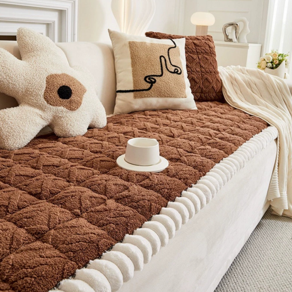 Sherpa Pluche Sofa Beschermhoes
