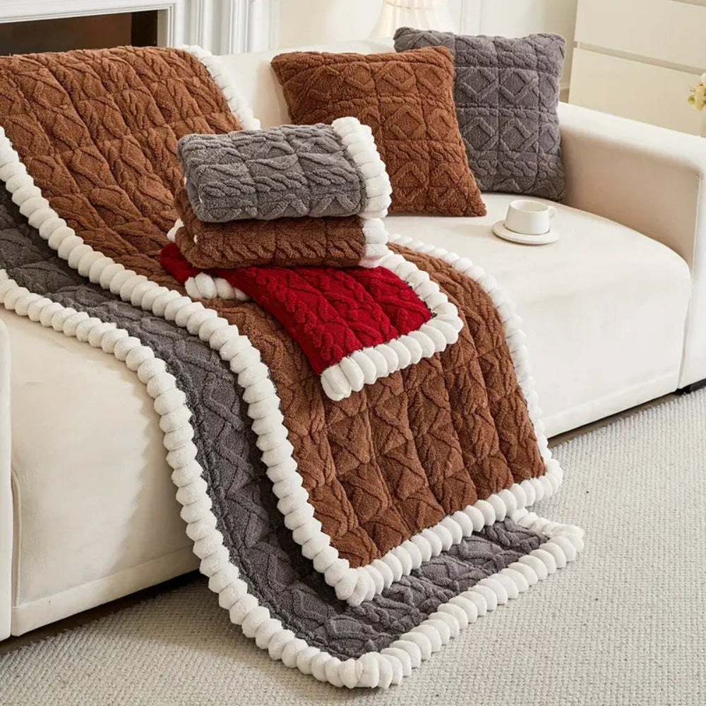 Sherpa Pluche Sofa Beschermhoes