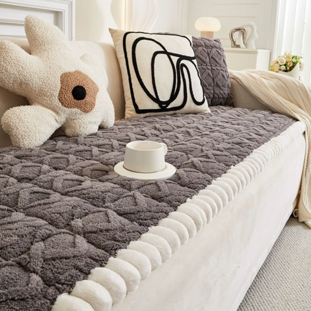 Sherpa Pluche Sofa Beschermhoes
