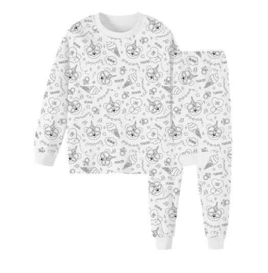 Inkleurbare Kinder Pyjama
