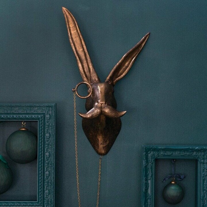 Speelse Dierkop Wanddecoratie