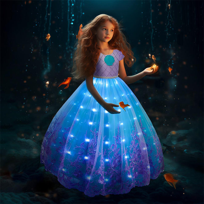 Prinsessenjurk met lichtgevende effecten