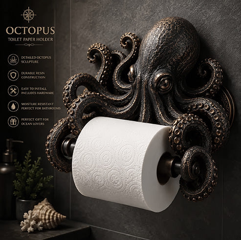 Wandgemonteerde dierenvormige toiletpapierhouder