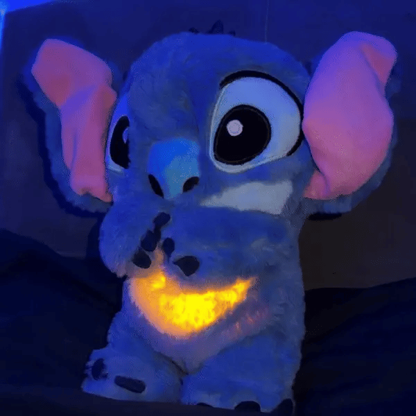 Ademende Pluche Knuffel met Muziek en Licht
