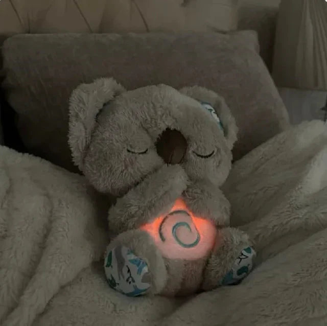 Ademende Pluche Knuffel met Muziek en Licht