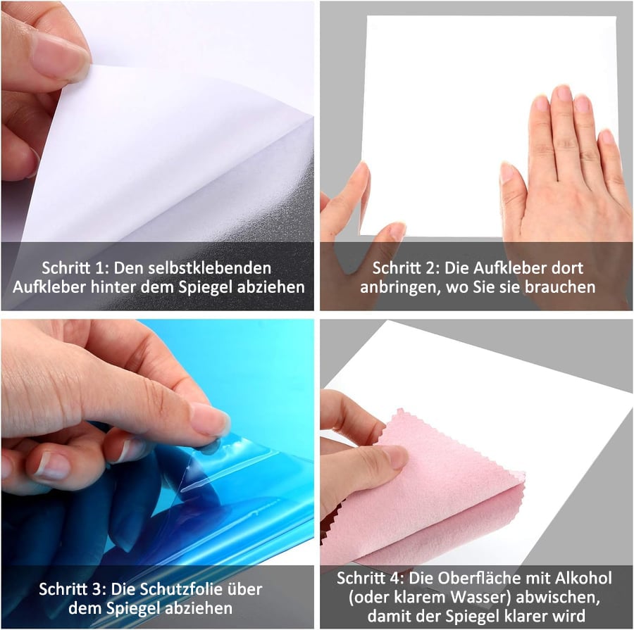 FlexMirror zelfklevende onbreekbare spiegelfolie