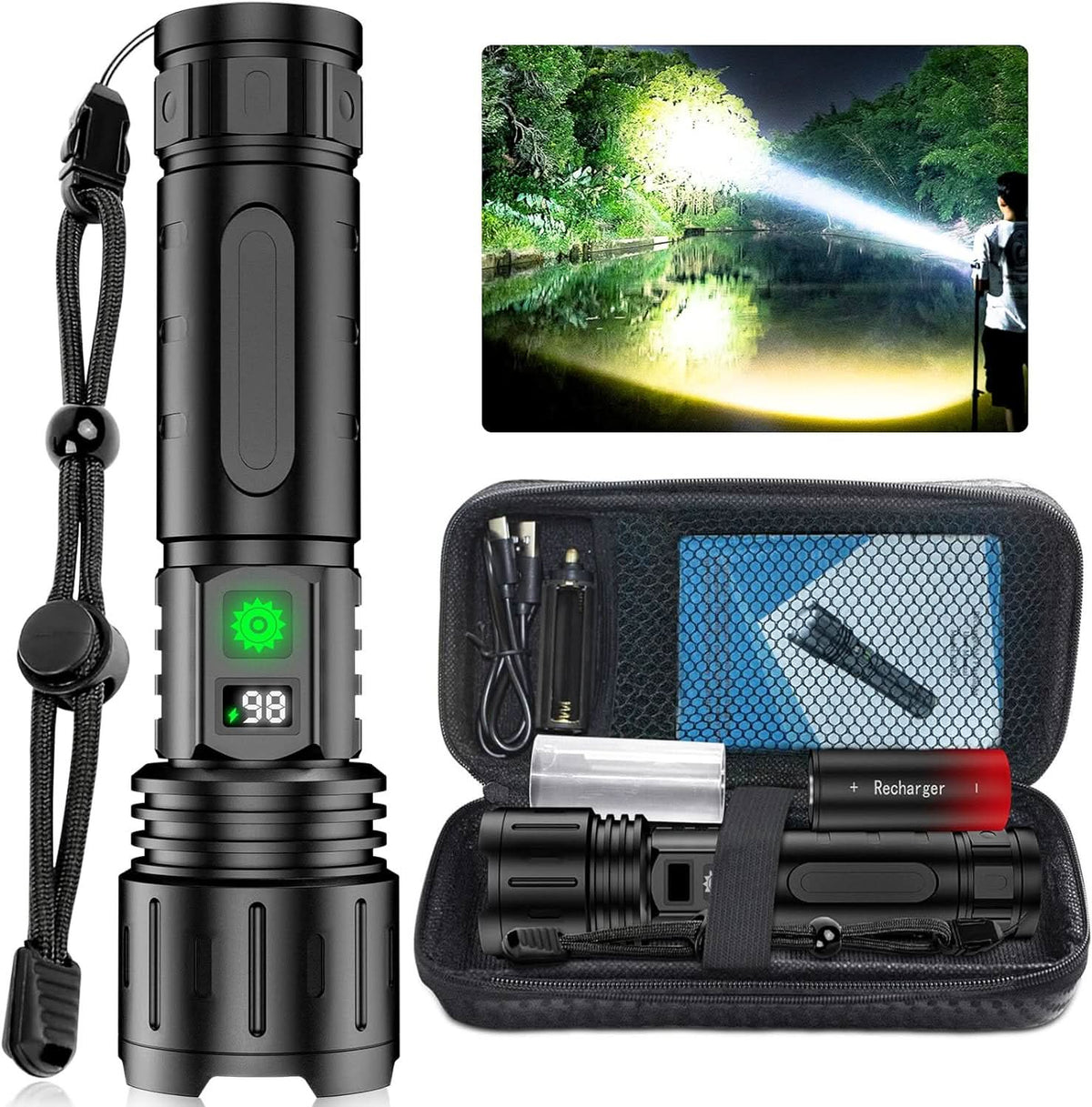 UltraBeam oplaadbare LED zaklamp