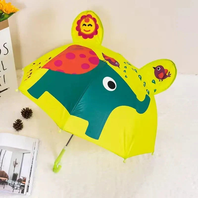 Kleurrijke kinderparaplu met dierenprint