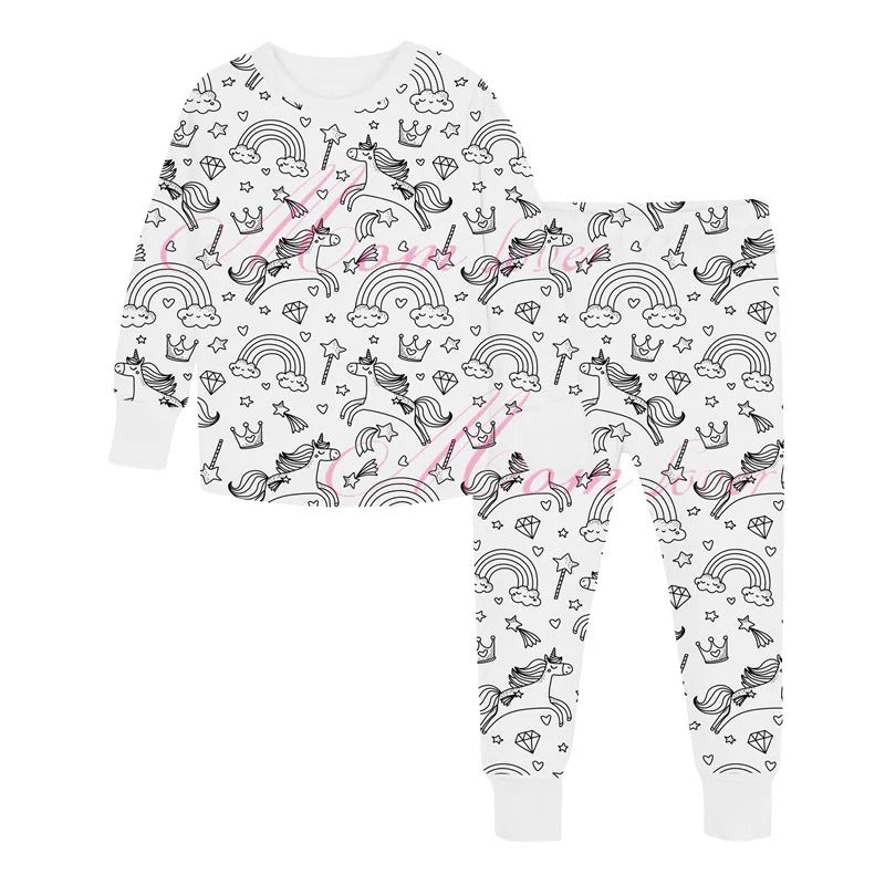 Inkleurbare Kinder Pyjama